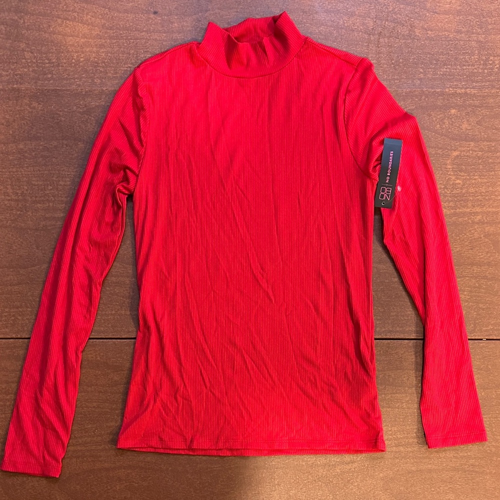 No Boundaries Red Long Sleeve Top